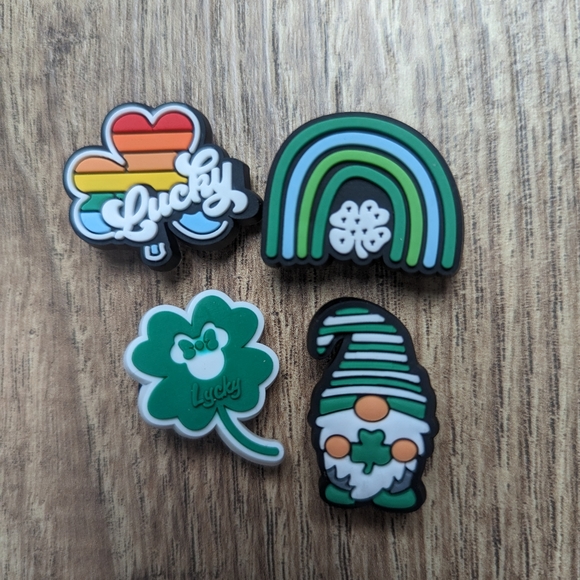 Set of 4 St Patrick's day Irish croc charms - Picture 2 of 2